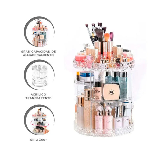 Organizador Maquillaje Giratorio 360