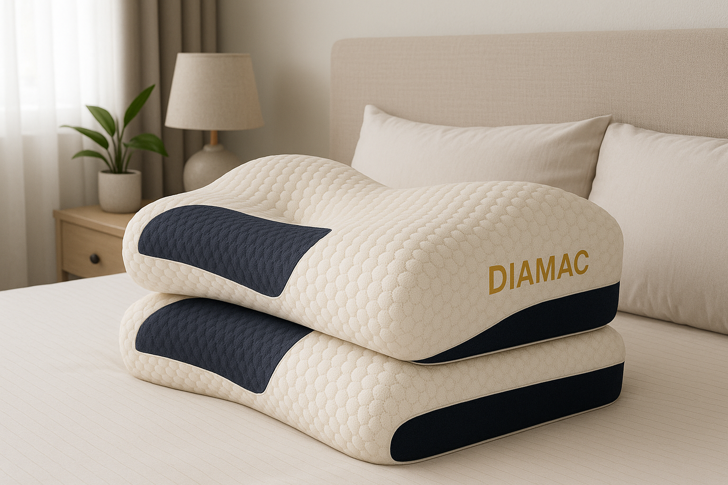 Pack X2 Almohada Ergonómica Ortopédica DIAMAC