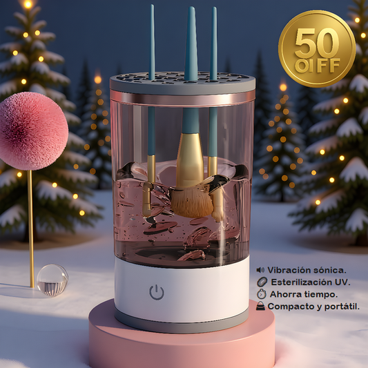 Limpiador de Brochas de Maquillaje Eléctrico 3 en 1