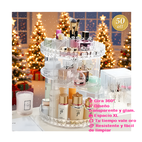 Organizador Maquillaje Giratorio 360