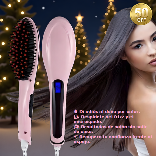 Cepillo Alisador de Pelo Profesional