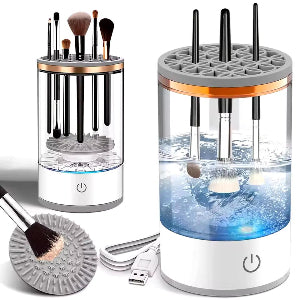 Limpiador de Brochas de Maquillaje Eléctrico 3 en 1